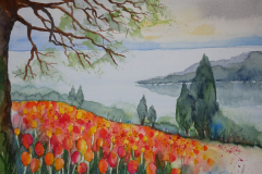 Bodensee-Aquarell-30x40cm