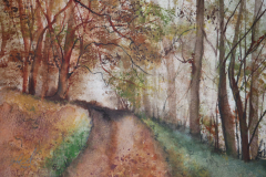 Herbstwald-Aquarell-30x40cm