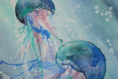 Quallen-2-Aquarell-30x40cm