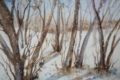 Winter-Aquarell-40x50cm